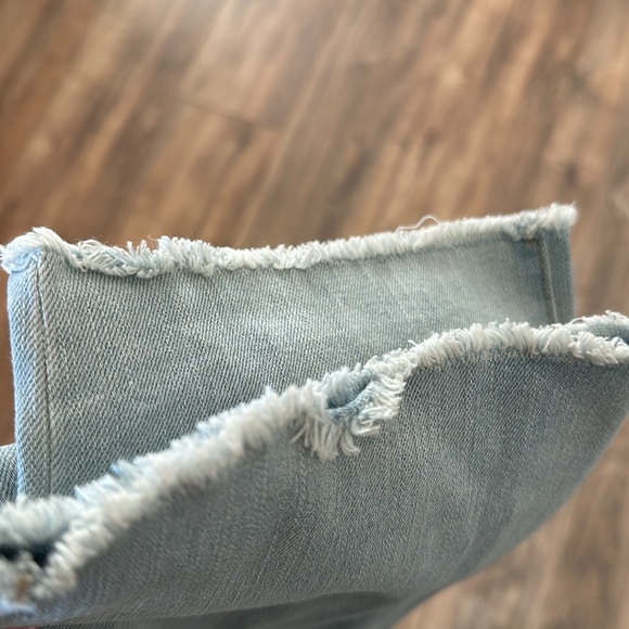 Frayed High Rise Straight Jeans - Picture 7 of 7